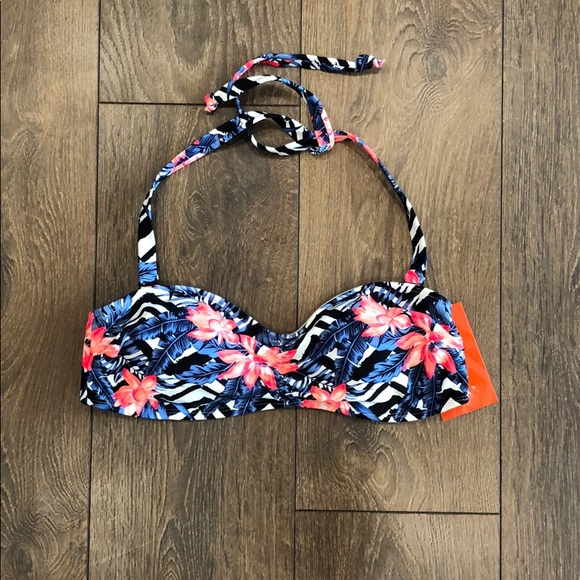 NWT Ripzone Alexandra Bandeau Swim Top Size L - Picture 3 of 6